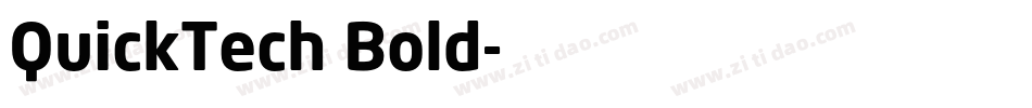 QuickTech Bold字体转换